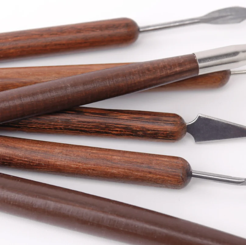 Инструменты для полимерной глины полный набор из 6 предметов инструмент чистки керамической формы изогнутый мягкий вырезания скульптурной экструдера