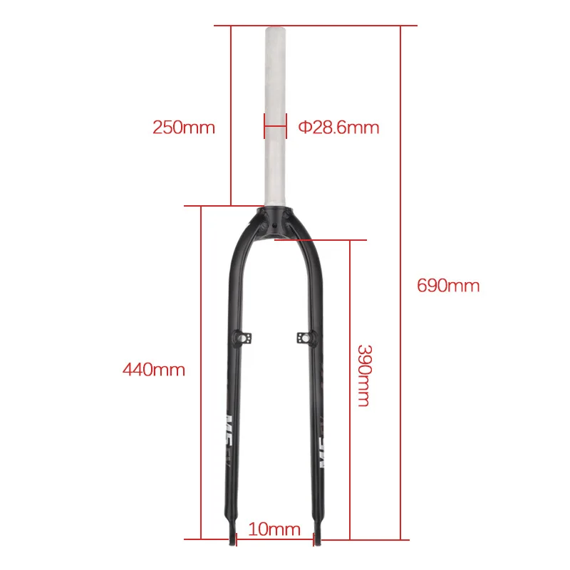 Mountain Bike Front Fork Bicycle Alloy Hard Fork 26 27.5 29-inch pure disc brake version is ultra-light MD5