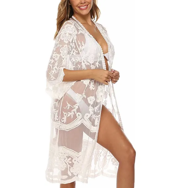 Женская кружевная блузка с цветочной вышивкой, новый дизайн высокого качества