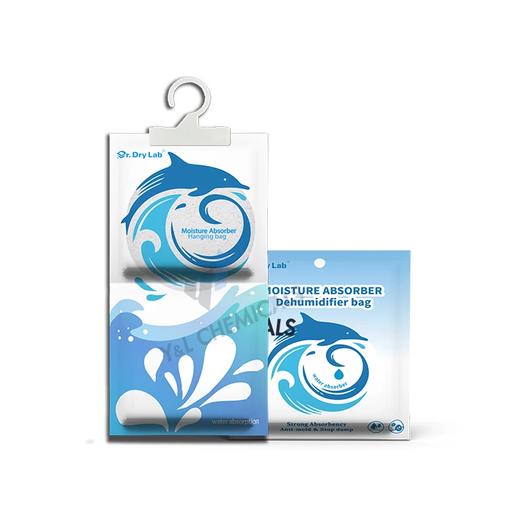 High absorption 500ml Indoor closet dehumidifier bag moisture absorber hanging bags