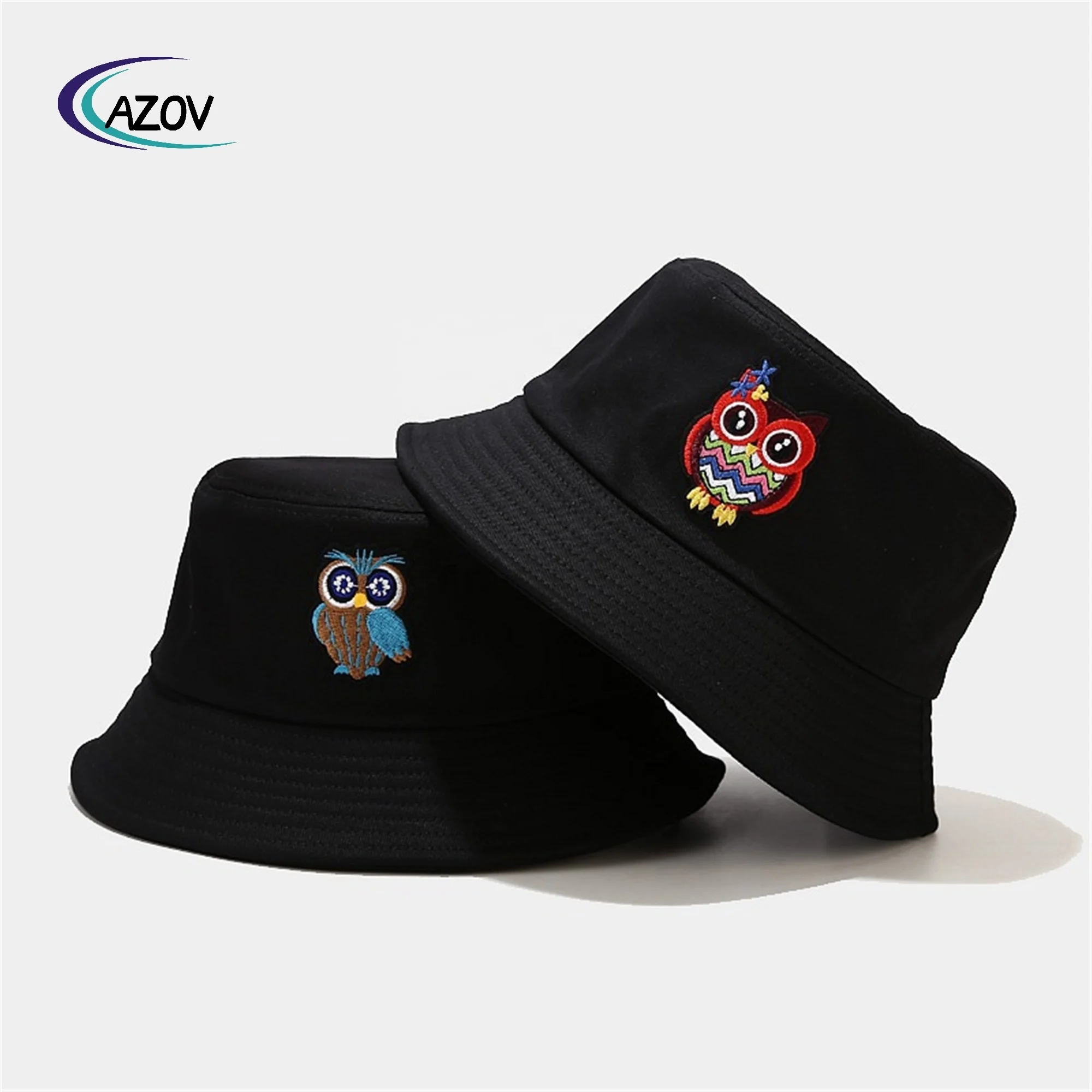 2024 Панама с мультяшным рисунком совы уличная Солнцезащитная шляпа Модная студенческая парная