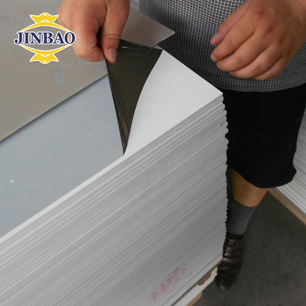 JINBAO 4x6 rigid Forex/celuka/sintra core foam pvc flexible pvc plastic foam board sheet for furniture material