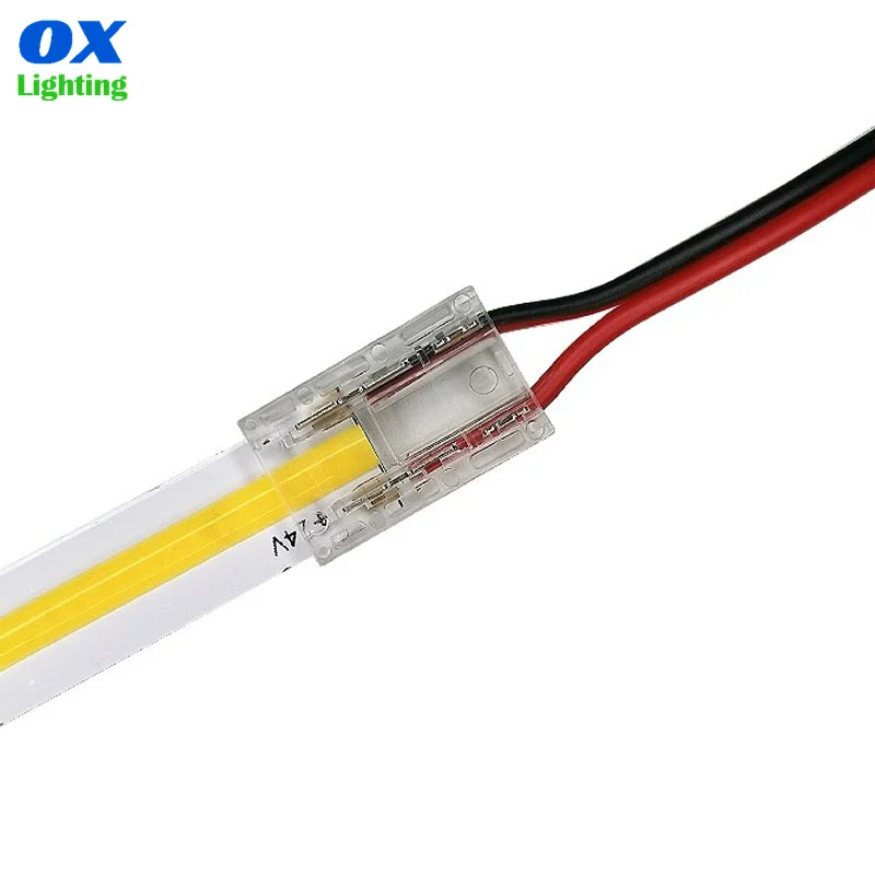 RGB Rgbw Cob Led Connector Adjustable Cct Cob Strip Connector Welding-free 5 Pin Connectors For Cob Led Strip