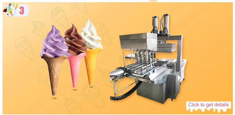 High efficiency automatic Serbia waffle ice cream cone machine