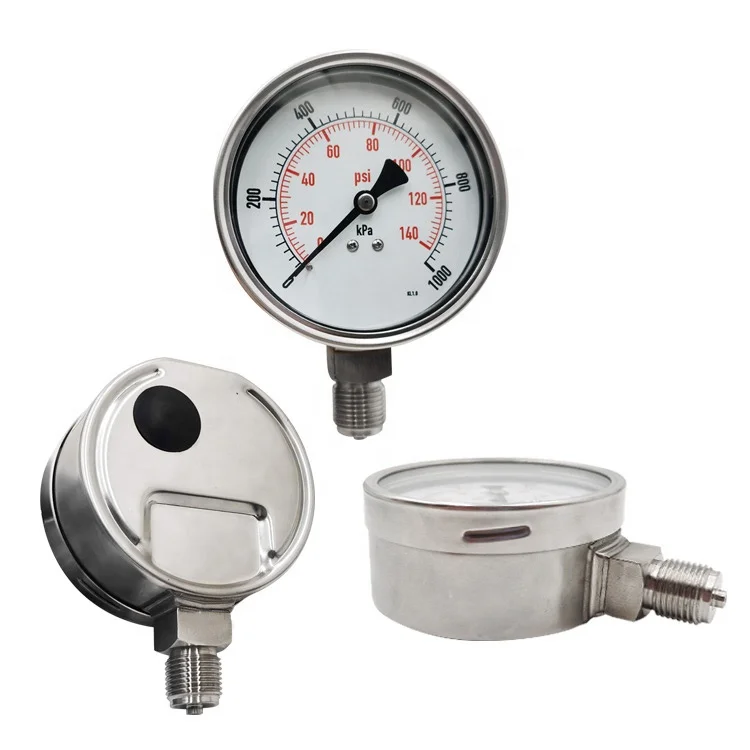 Customizable Bayonet Ring Water Column Psi Meter Propane Pressure Gauge