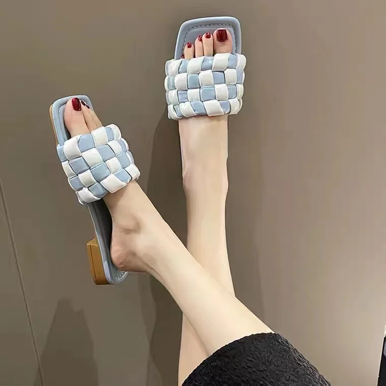 Экологичные женские летние плетеные женские туфли и сандалии