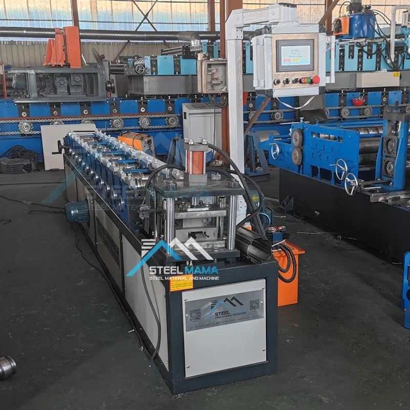 Zambia Popular High Productivity Full Automatic Euro Type Shutter Door Roll Forming Machine