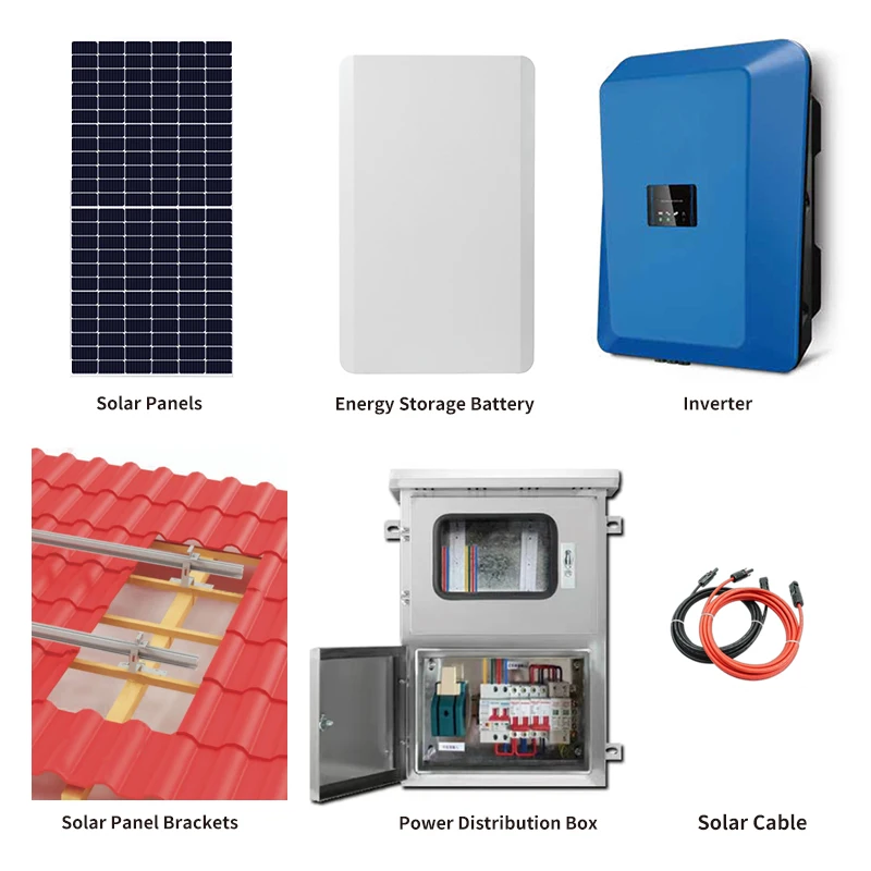 Complete 3000w, 4000w, 5000w Solar System Kit Hybrid 5KVA Solar Panel Kit for Home Use