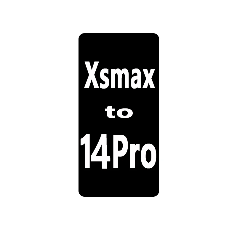 Xsmax to 14pro Back Housing for iPhone Xs max 11 pro max Converter to 14 Pro Back housing With Logo X to 14pro Back Housing