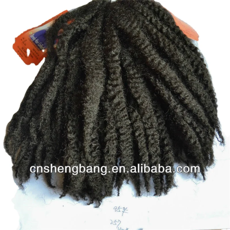 
flame retardant kinky twist braids BLACK 120GR Dendy hair extensions for black women 