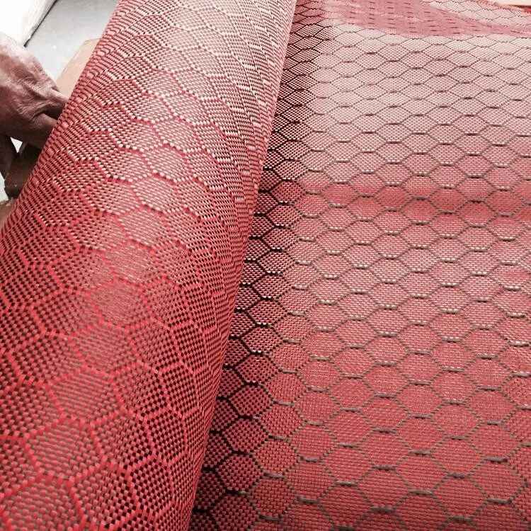 Red colorful carbon aramid fiber fabric