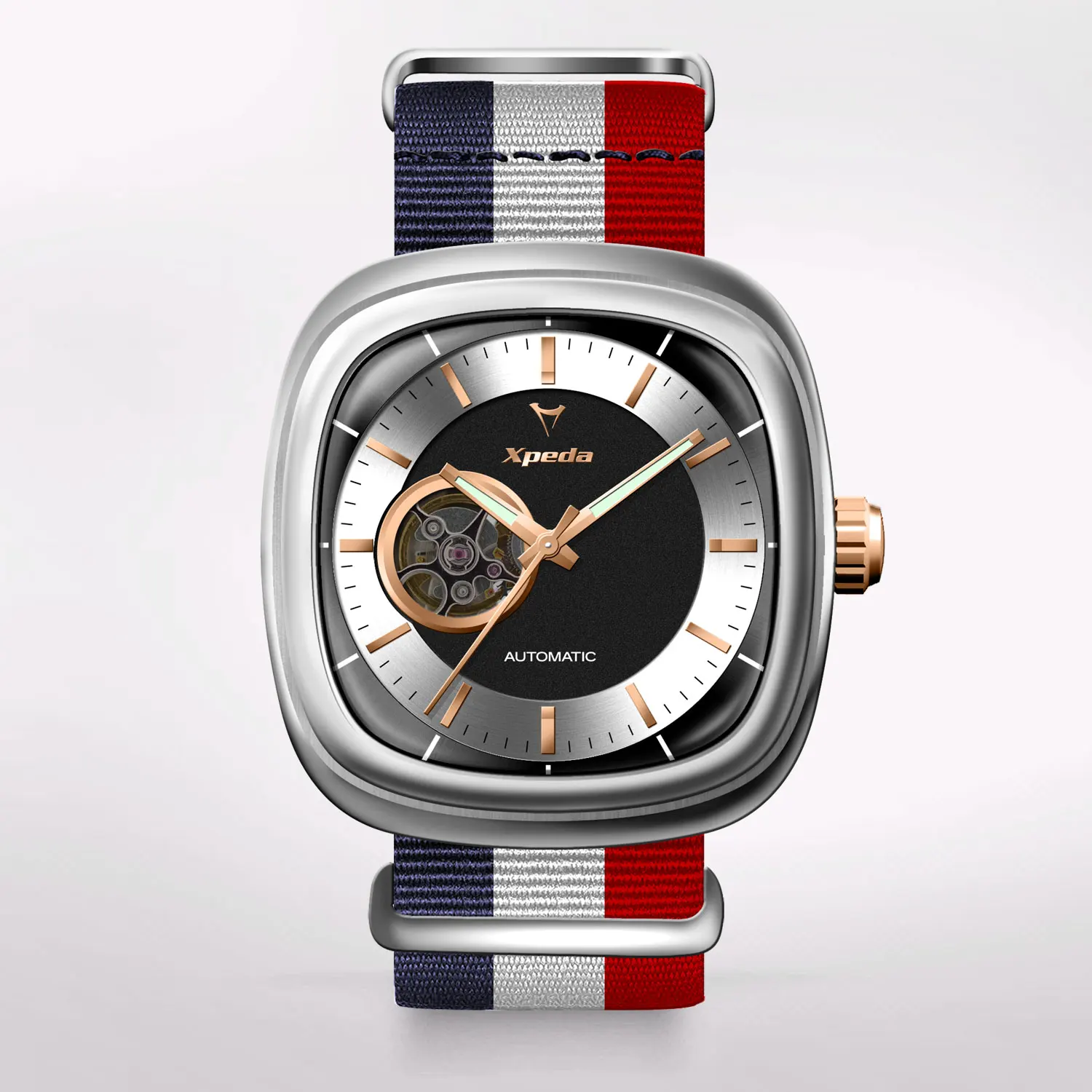 TIMEBOX TC882H1 custom luxury stainless steel automatic mechanical skeleton japan citizen seiko swiss eta movement watch for men