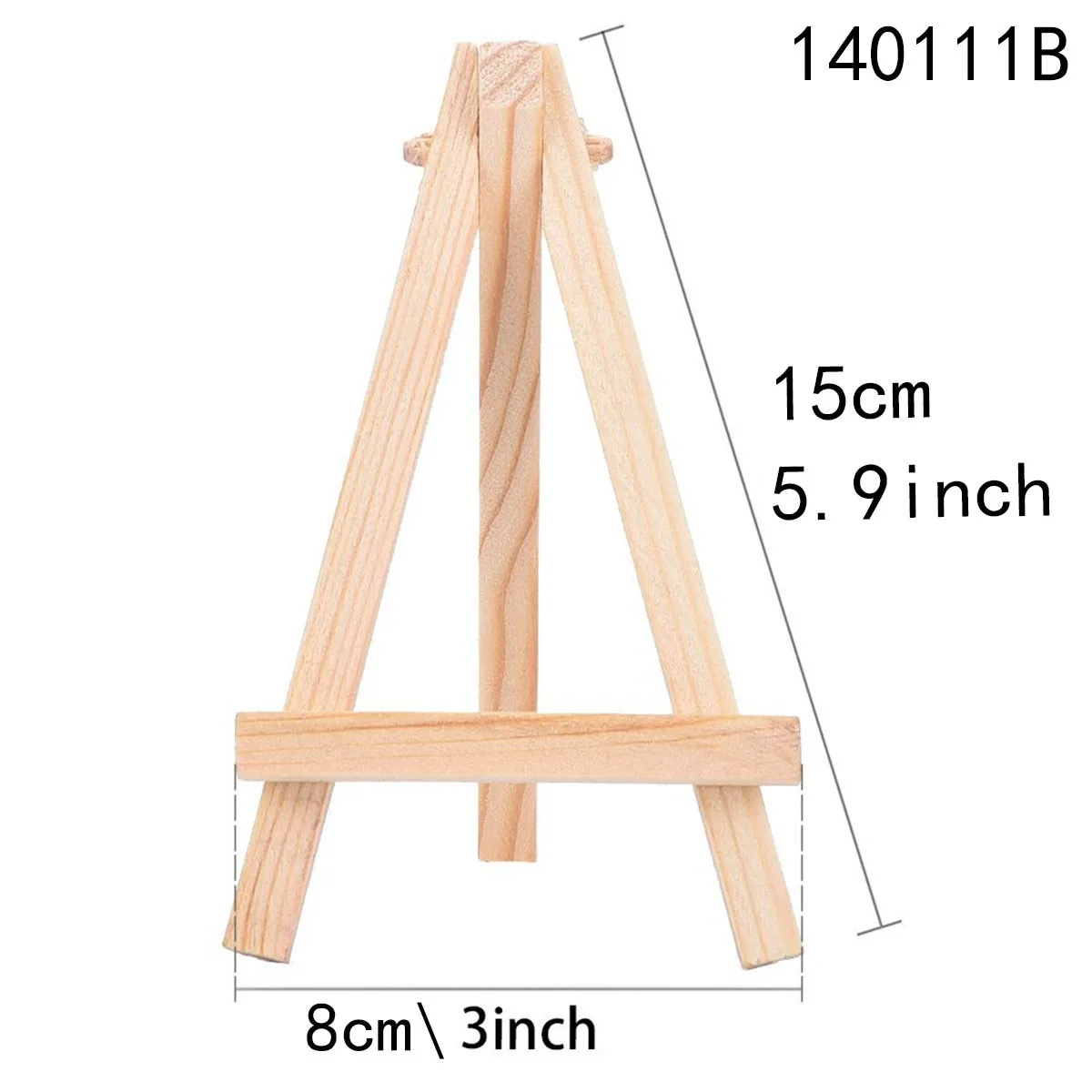 Decorative small easel mini triangle bracket wood decoration display ornaments