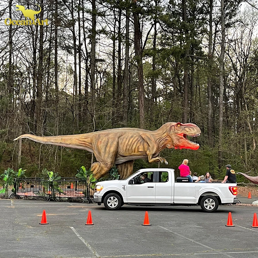Amusement Park Large Animatronic Dinosaur For Lifesize Animated Dinosaur Model