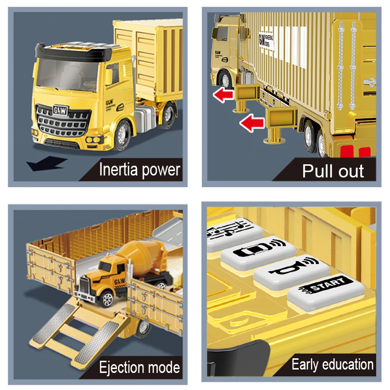 1:55 Pull Back Opening Door Diecast Vehicles Model Toy Miniature Collection Die Cast Metal Car With Light Music