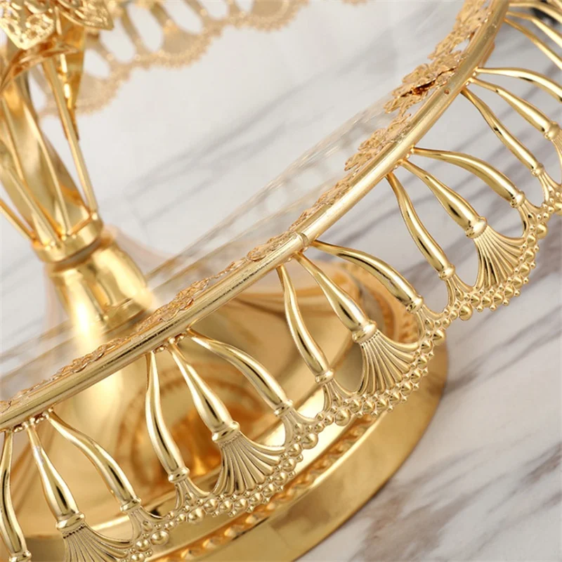 European and American style multilayer Dry fruit plate tray for Home Decor