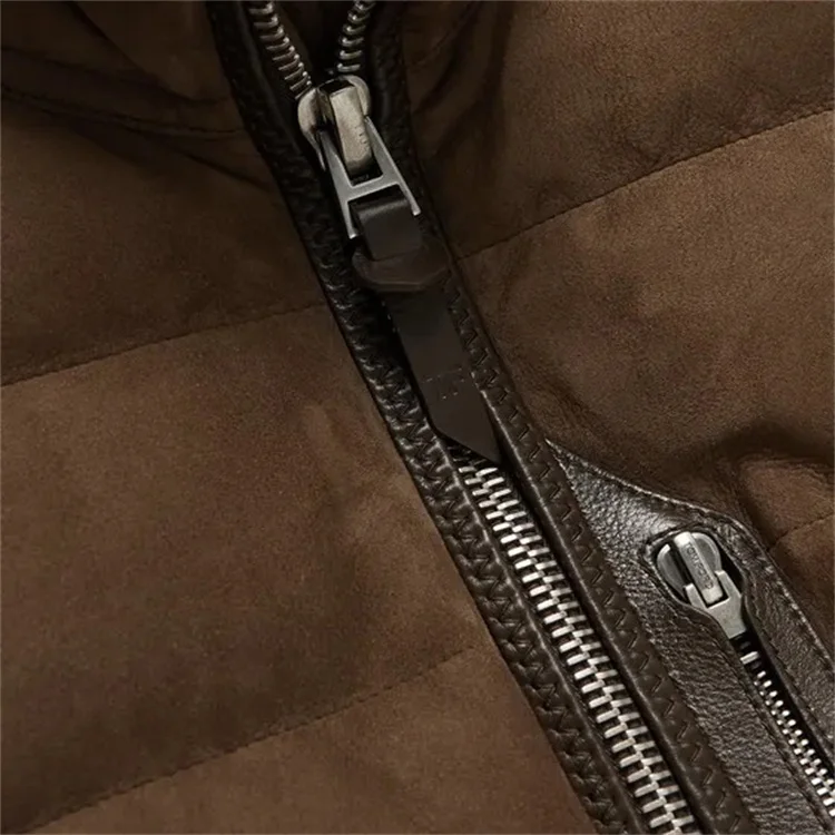 OEM custom100 % замша без рукавов софтшелл воронка шеи бейсбол коричневый замшевый жилет для мужчин