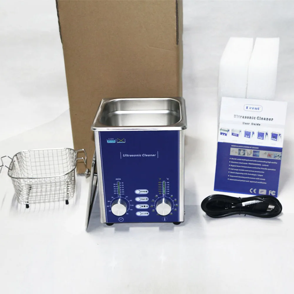 2L бытовой дегазовый очиститель из нержавеющей стали для стекла, часов и ювелирных изделий, бытовой ультразвуковой очиститель