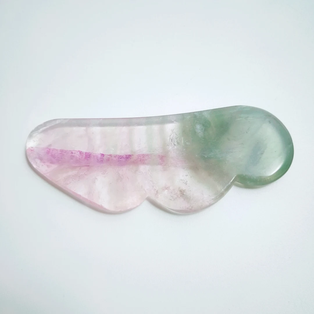 Лучший подарок для похудения лица флюорит массажный инструмент для соскабливания тела доска роликовая крыла Форма гуаша