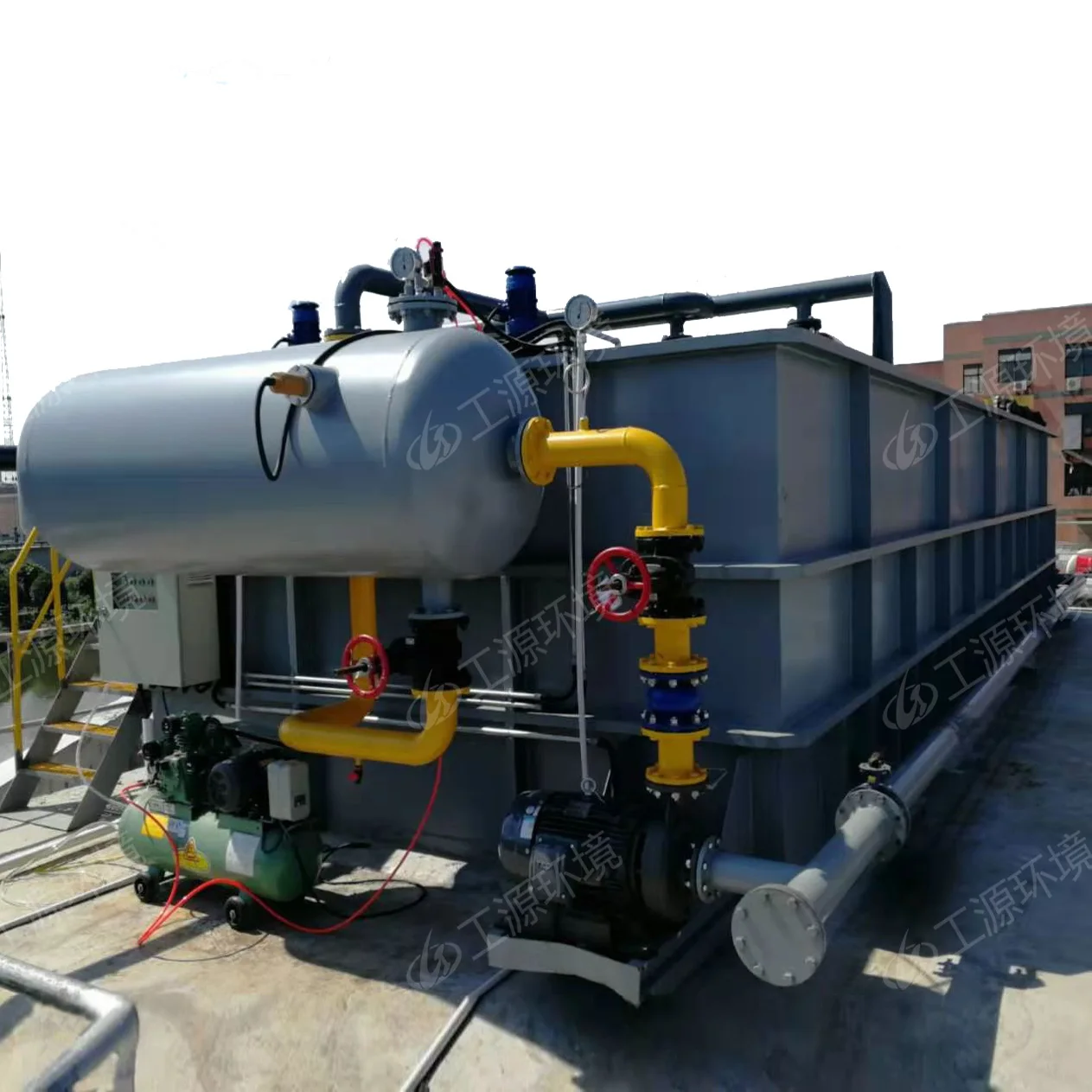 aquaculture wastewater treatment horizontal combined dissolved air flotation equipment