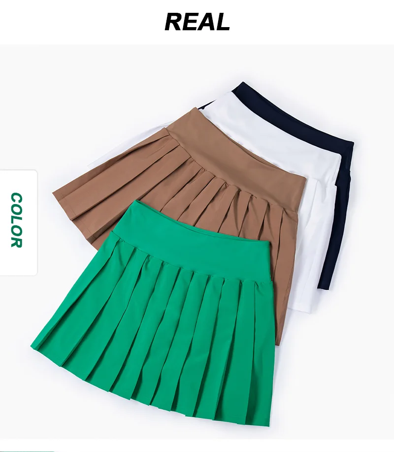 Custom New Design Womens Breathable Pleated Double Layer Gym Sports Skirt Tennis Skirts Women Shorts
