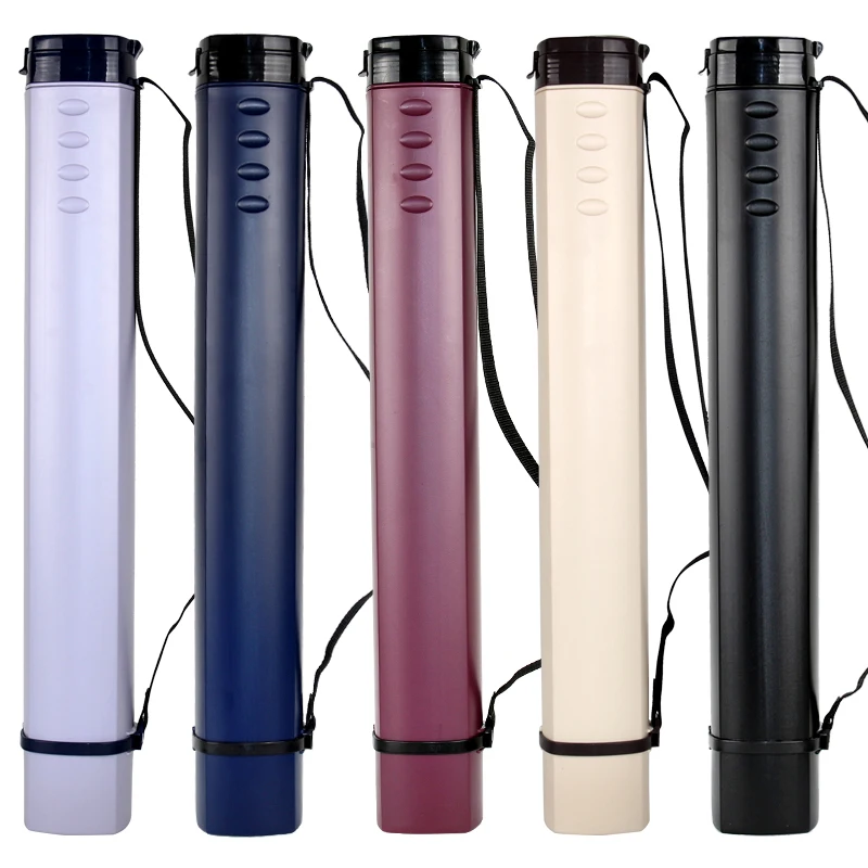 Manufacturer High Quality Plastic Color Retractable Painting Tube Storage Sketch Paper Rolls