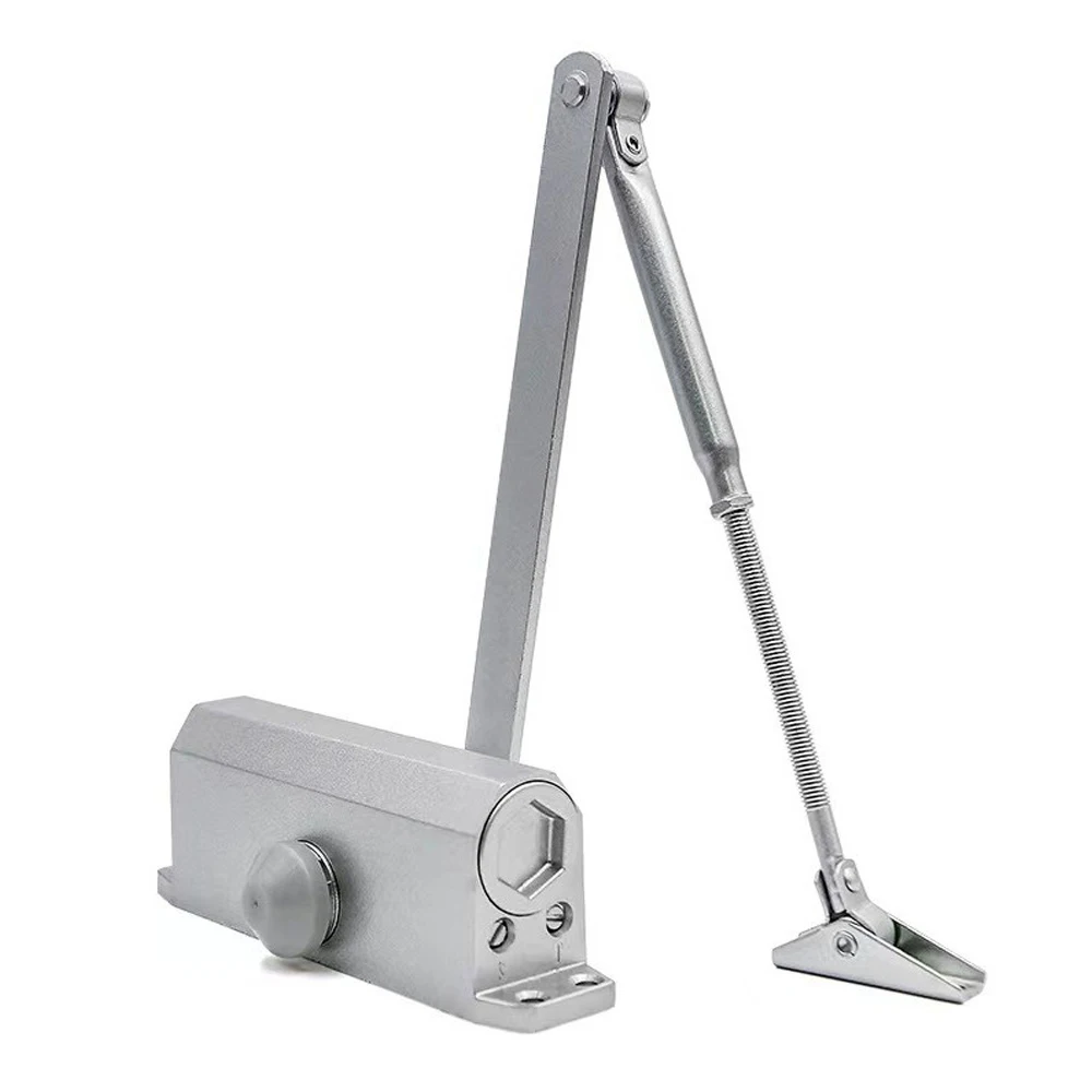 Automatic Heavy Duty Spring Aluminium Alloy Hydraulic Door Closer with Adjust Positioning Door Damper