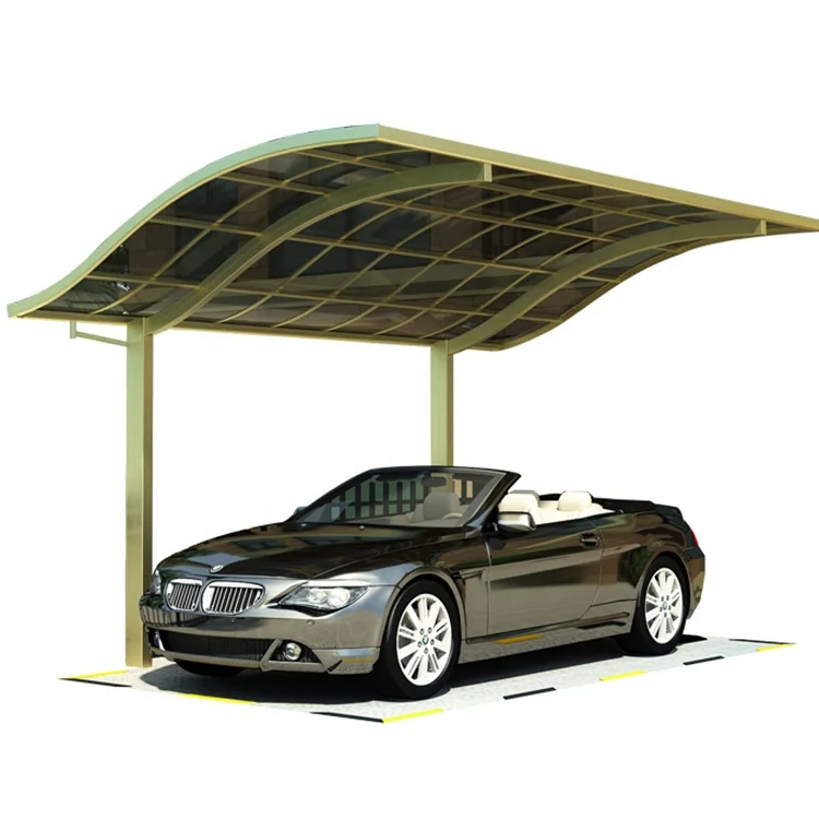 Manufacture Outdoor Aluminum Car Parking Double Carports Car Shed Awnings Sun Rain Protection Chinese Pergola Aluminum Garden