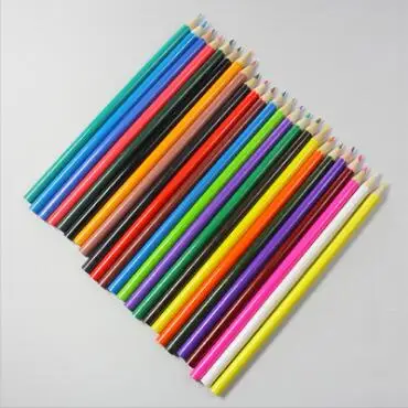 Hot Sale Non Toxic 24 Pcs  Cheap Price Promotion Multi Wood Darwing Color Pencil