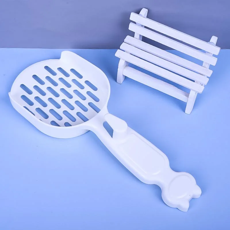 Spot Wholesale Fine Hole Handle Flat Bottom Cat Poop Scoop Cat Deep Litter Shovel Cat Litter Scoop