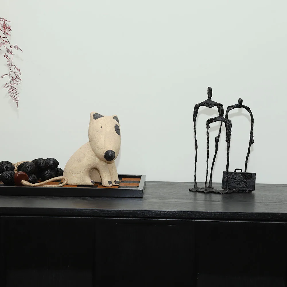 Surprise quiet wind metal characters creative display model room porch living room modern TV cabinet decorative arts and crafts