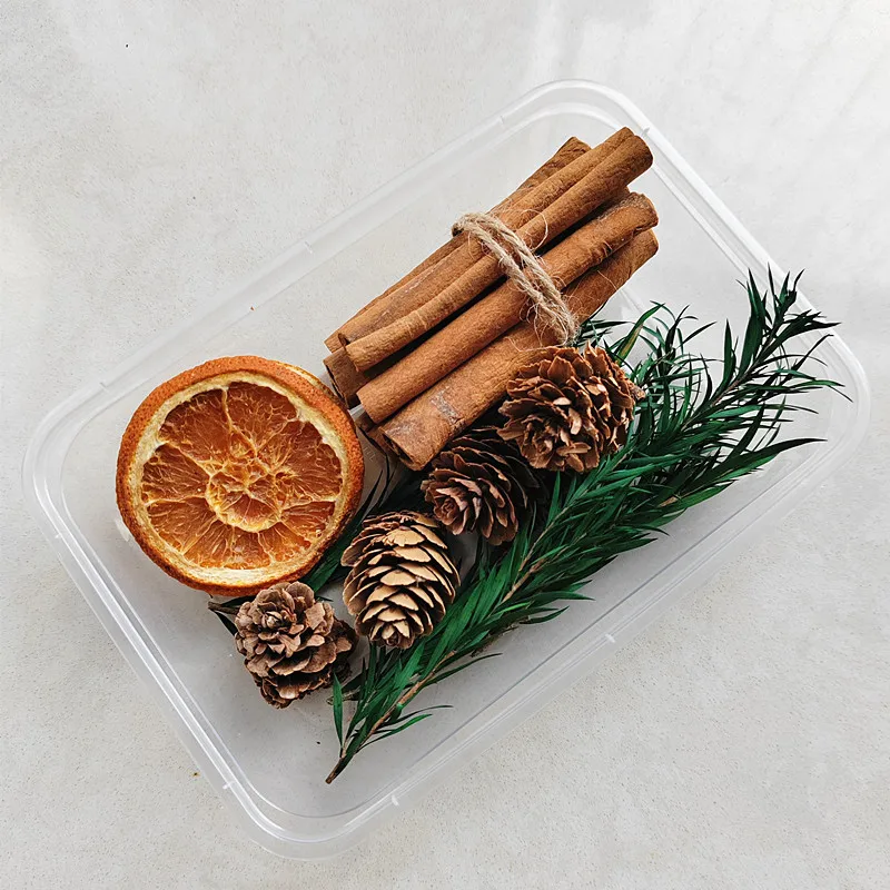 Christmas Decoration Flowers Aromatherapy Candle DIY Materials natural plants Dried Flowers Herb Kits for Photo Frame decoration