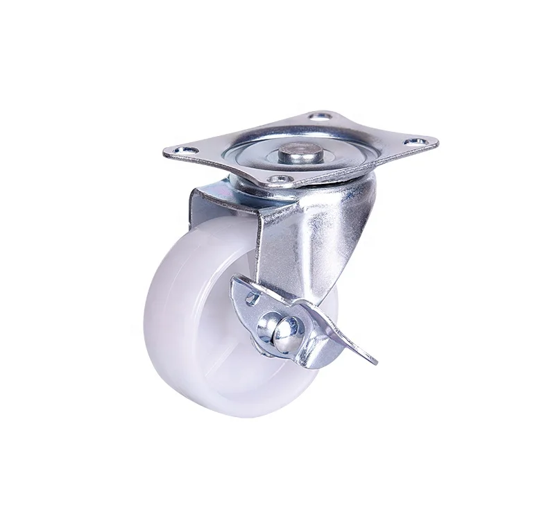 Light duty  furniture casters  wheel,white PP wheel
