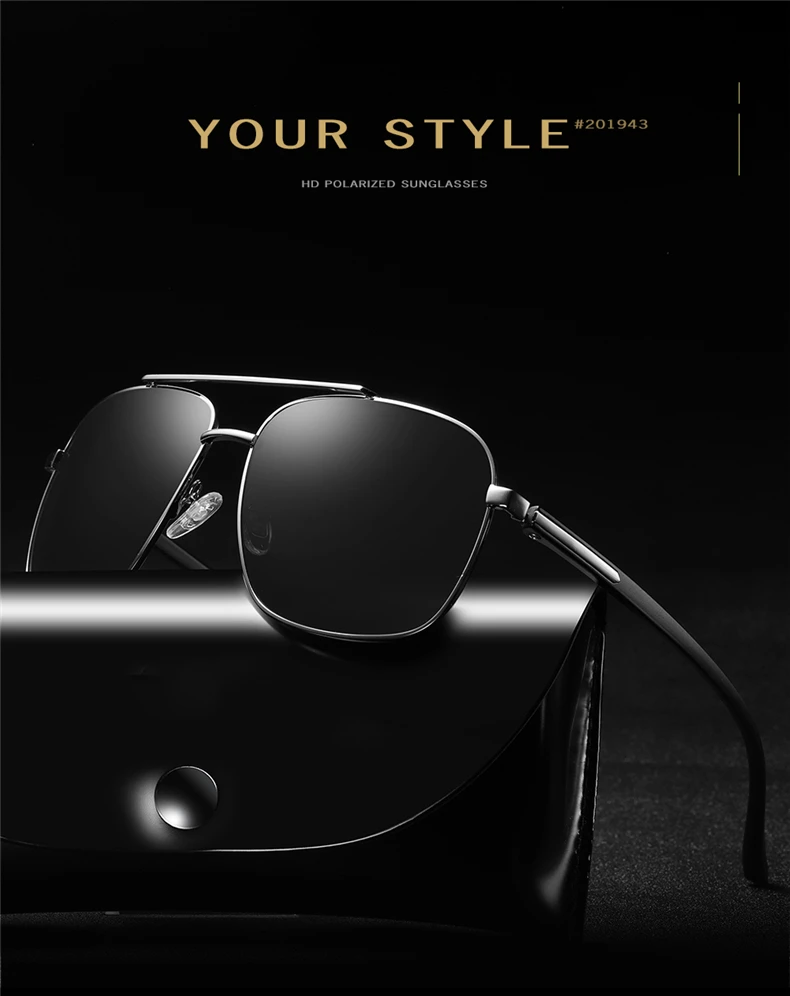 Top notch original factory men high quality metal sunglasses polarized cat 3 uv400 sunglasses uv400 polarized driving glasses