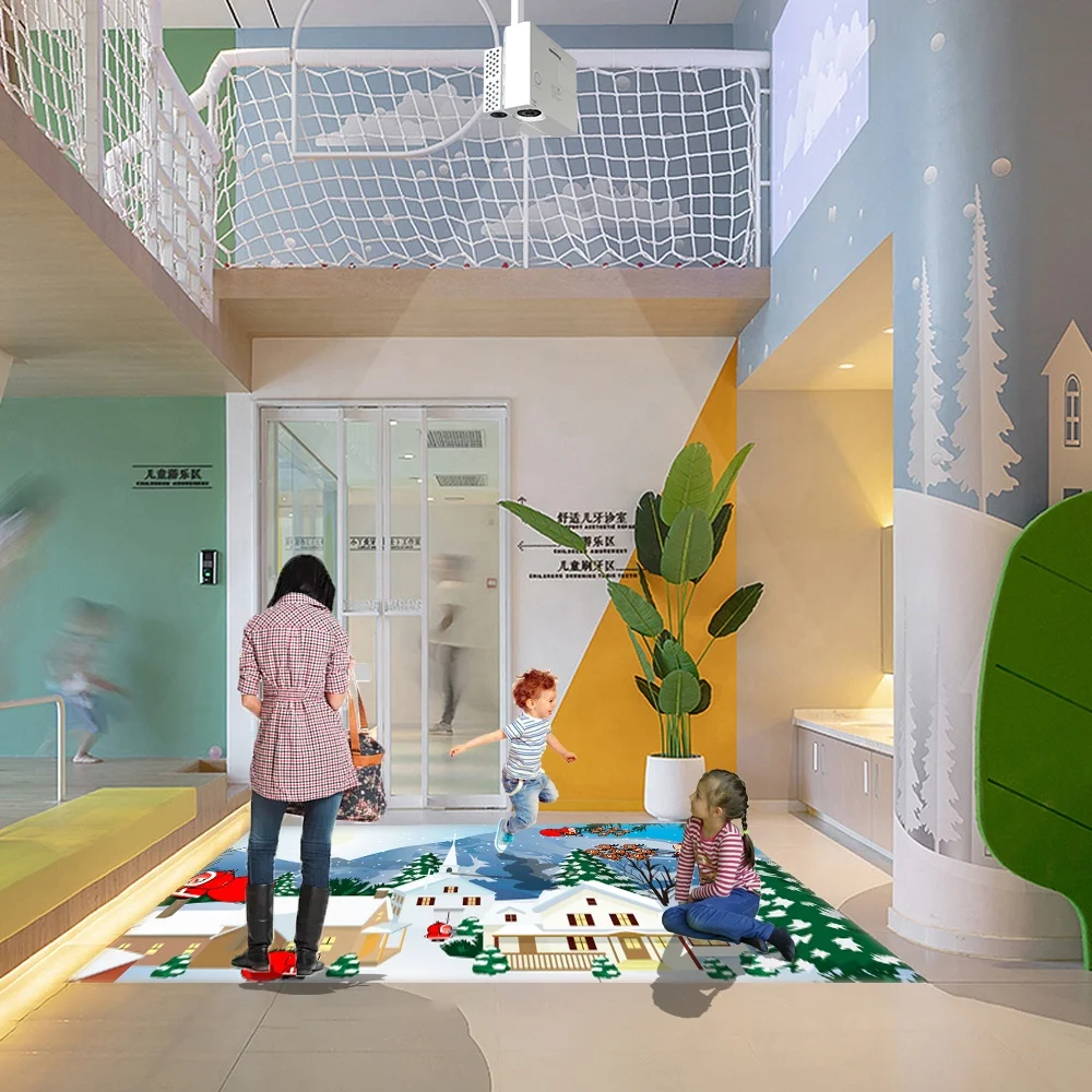 2023 New Type Augmented Reality Games Interactive Floor Projector System for Park