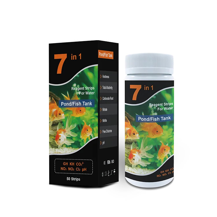 Заводской поставщик воды, тест-полоски для аквариума 7 в 1 Набор для тестирования воды W-7 для рыбоводного водоема бассейн тест