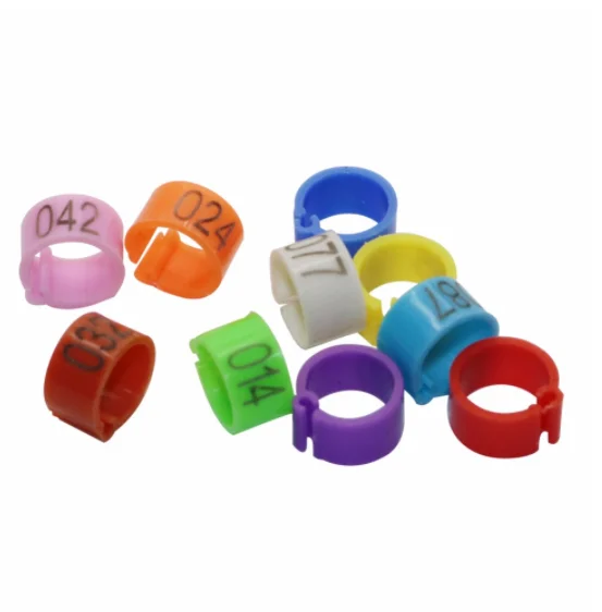 Digital markup bird clip ring Birds identification tools No1-100 8 mm Pigeon foot rings Pet supplies