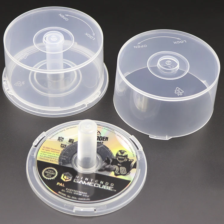 Оптовая цена на заказ пластиковые прозрачные 1-52x чистый компакт-диск коробка музыки для печати Cd ящик для хранения 8 см CD-R коробки для тортов и пирожных