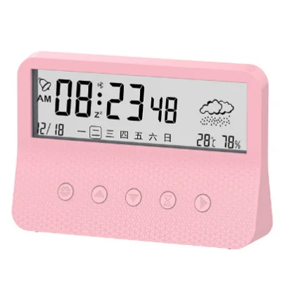 Студенческий Ночной свет бесшумные светодиодные электронные часы передние и задние таймеры будильники экраны для измерения температуры влажности