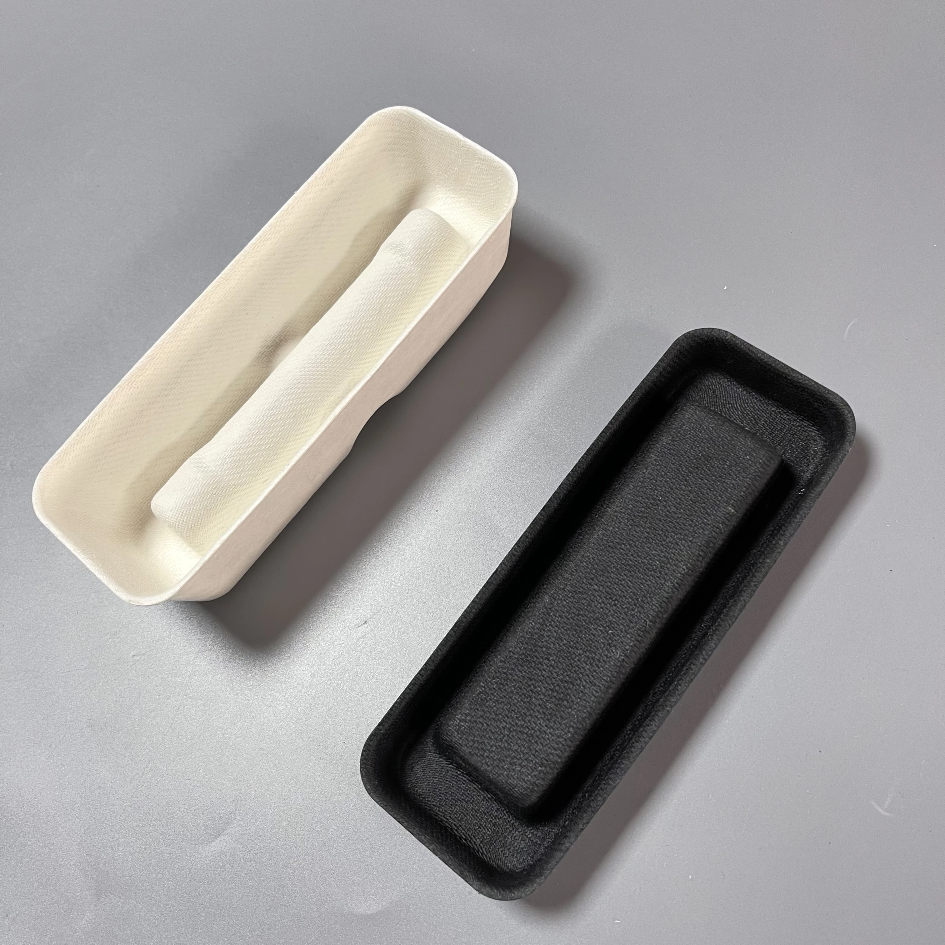 molded pulp eco friendly paper tray electronics packaging raw materials disposable pulp packaging