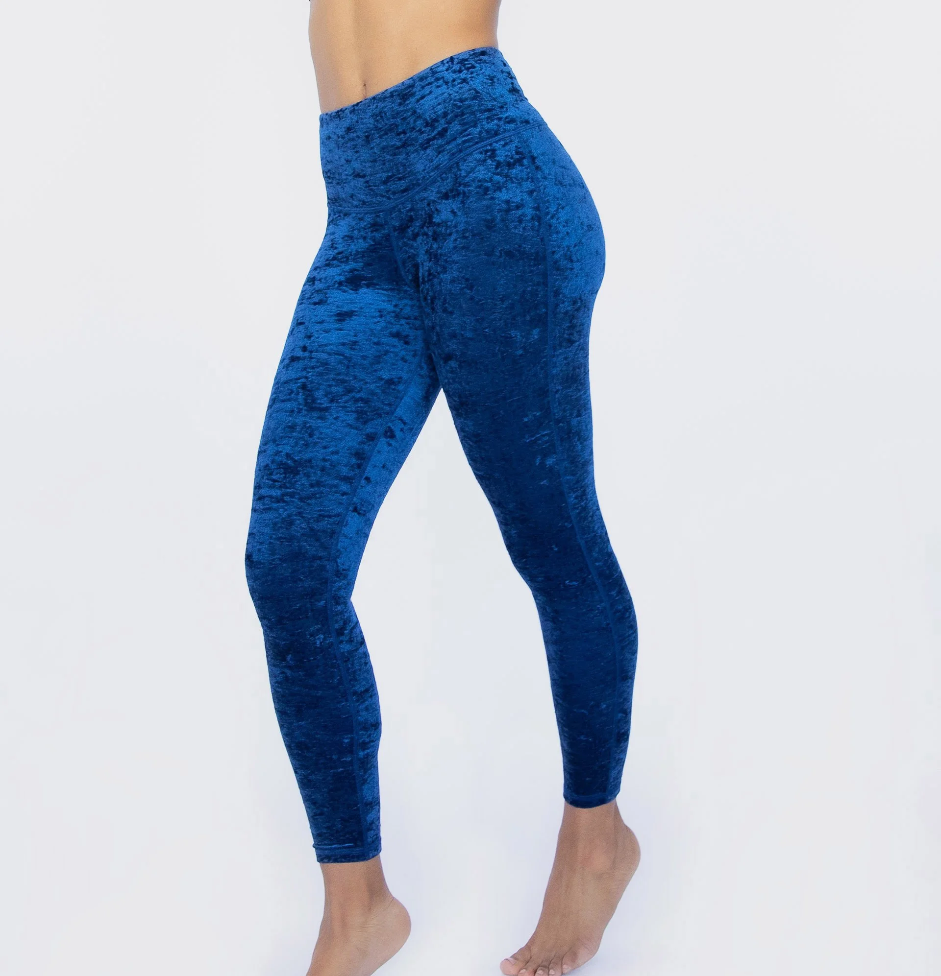 Gym Women Leggings Custom Logo High Quality Soft Velour Fabric Women Yoga Leggings