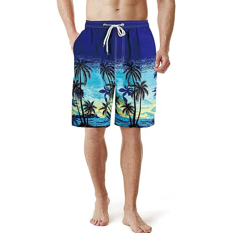Recycled Custom Size logo Sublimated print Blank 4 way stretch Surf Beach Board Shorts Swim trunks Wear Men Boardshorts for men