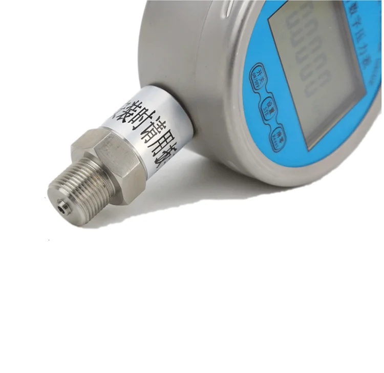 60mm 80mm 100mm digital pressure gauge RS485 crystal gas pressure gauge manometer