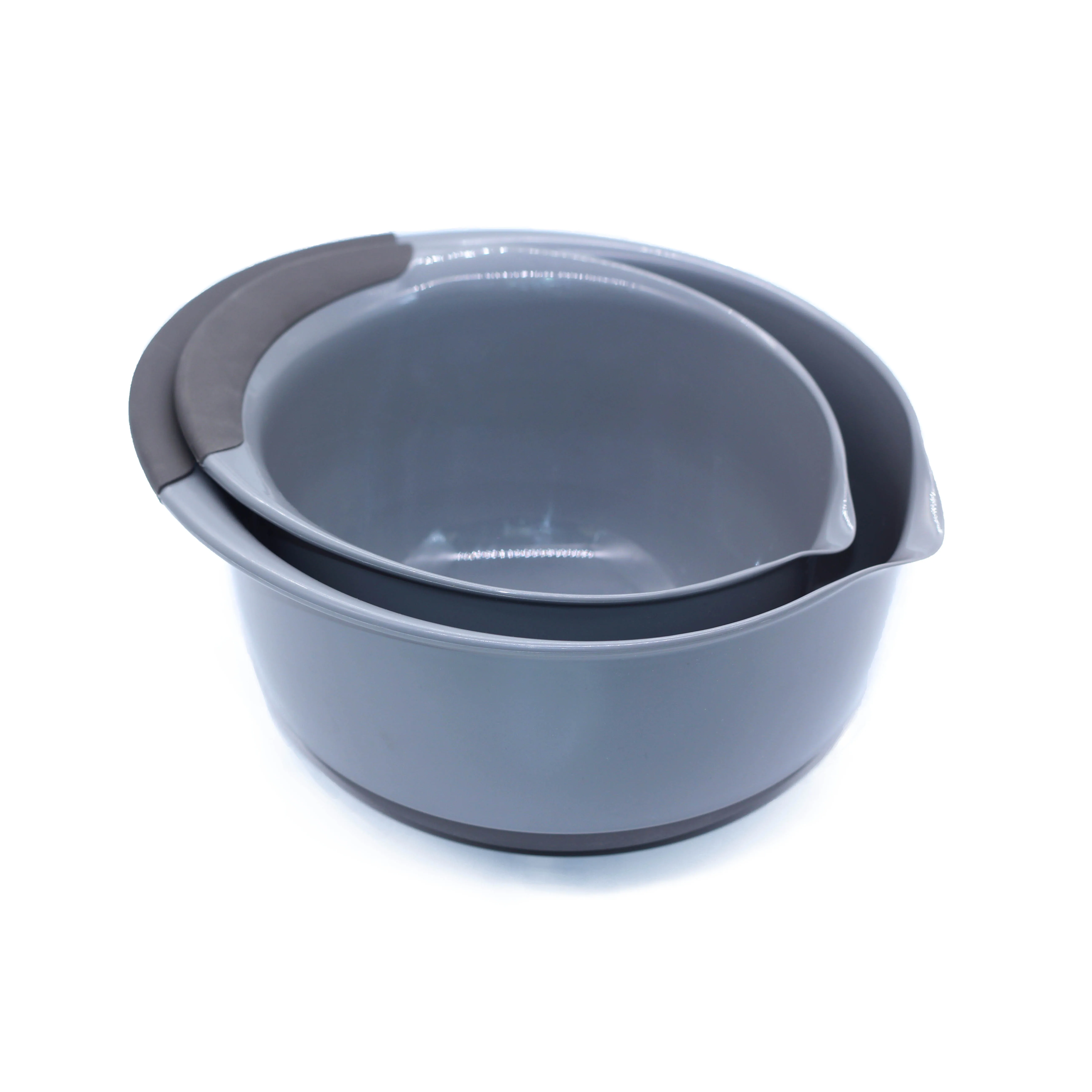 Set of 2 Plastic Salad Bowl Kitchen Fruit