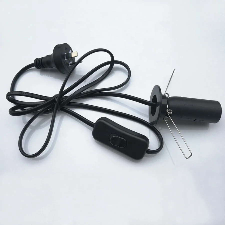 Австралийский двухконтактный разъем SAA, патрон для лампы E14, переключатель 303 вкл/выкл, шнур для соляной лампы 1,8 метра