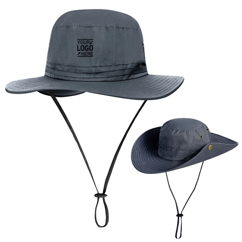 New Arrival unisex Camping Outdoor Adventure Fish Hat Beige Safari Hat army green men and women quick dry bucket hats