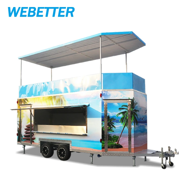 WEBETTER полностью оборудованный двухэтажный закрытый мобильный грузовик для продажи