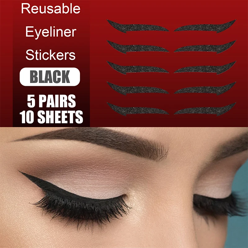 Glitter Eyeliner Stickers Eye Line Strip Sticker Eye Makeup Tool Waterproof Eyeliner Stickers For Eyes Dress Up