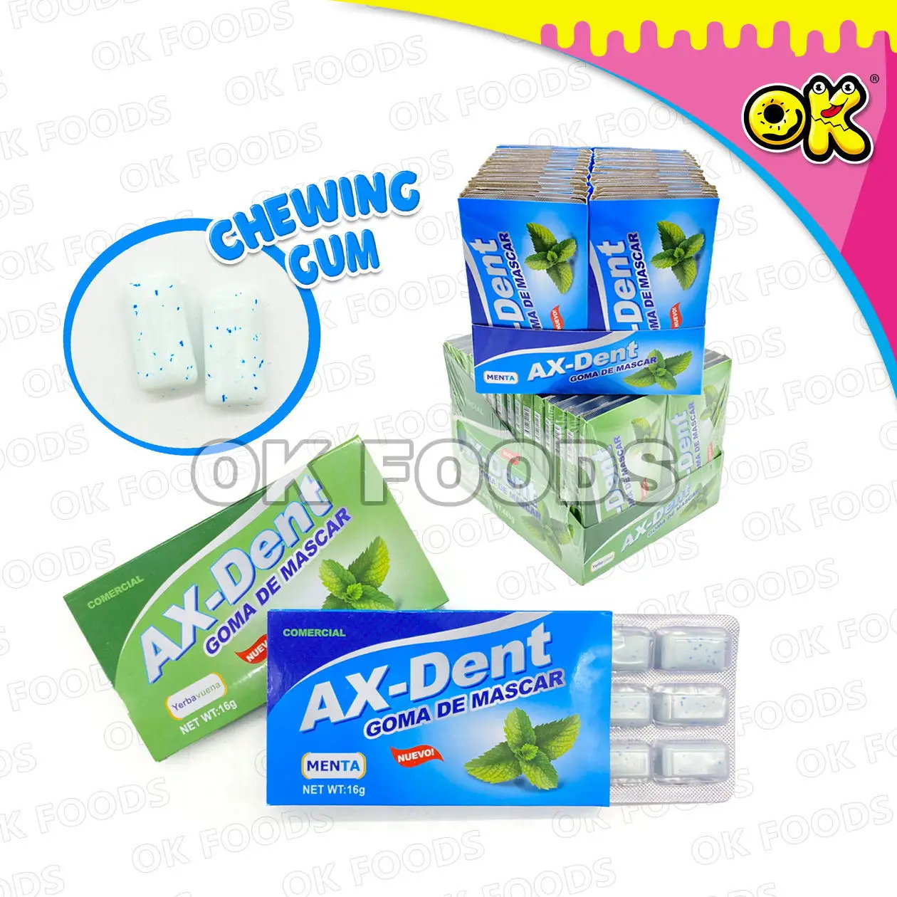 2021 new mint flavor fresh mini chewing gum