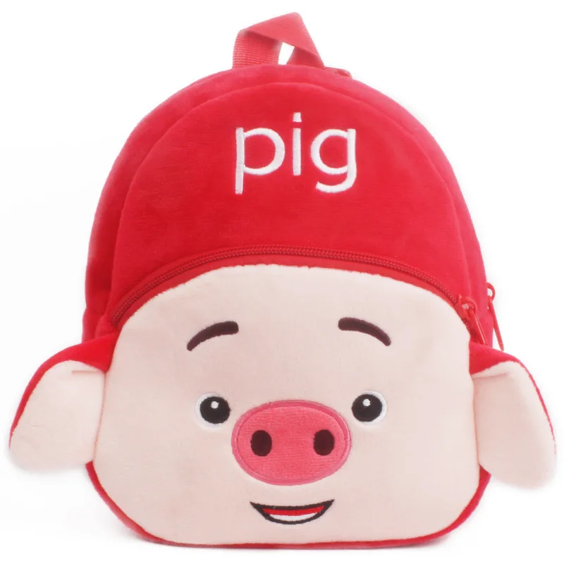 Fashion 3D Cute Cartoon Print Plush Kids Kindergarten Boys and Girls Children Mini Backpack School Bags